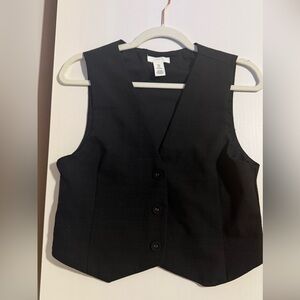 H&M Button Vest | Black